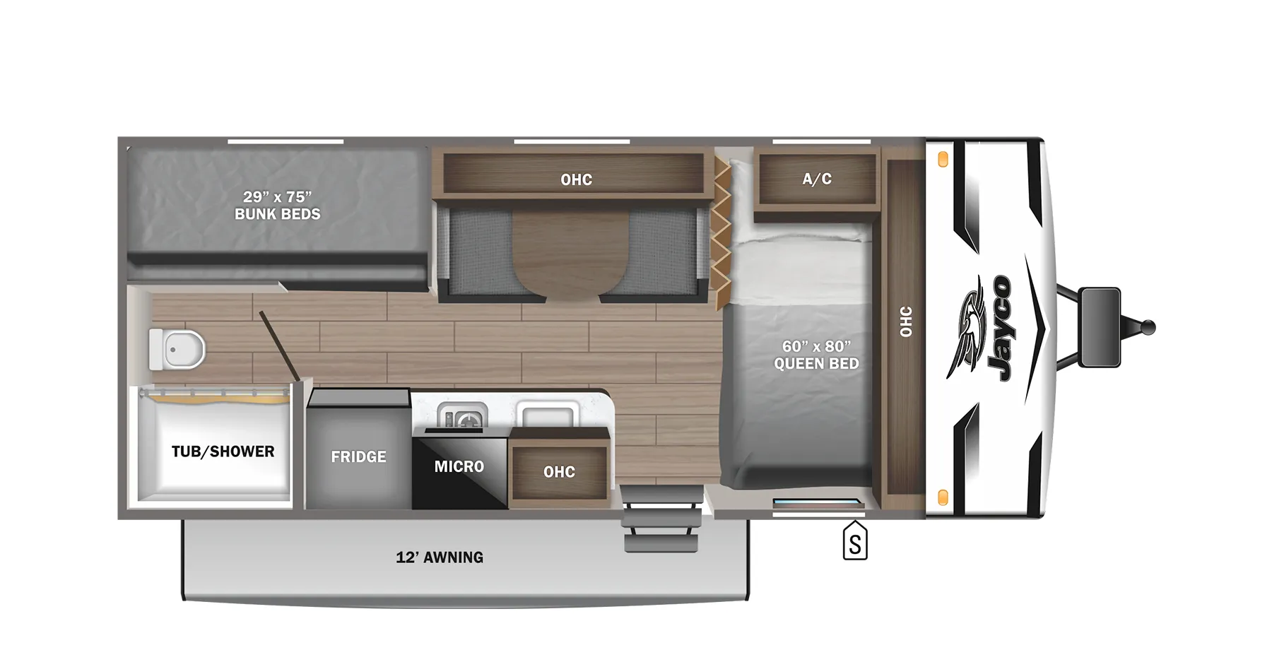 Jayco Jay Flight SLX 174BHW floor plan