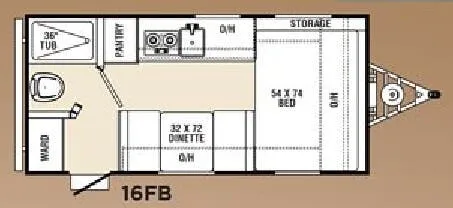 Forest River Viking 16FB floor plan