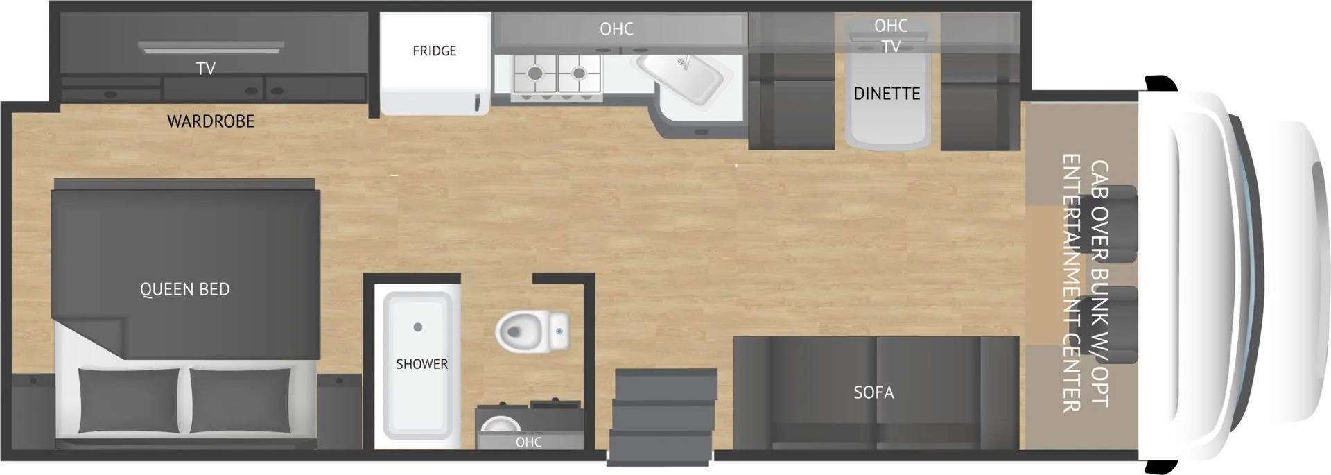 2027 Nexus Rebel 30R - Floor plan