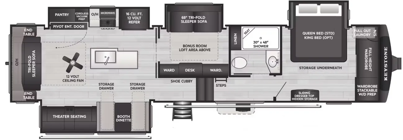 2026 Keystone Cougar 360MBI - Floor plan