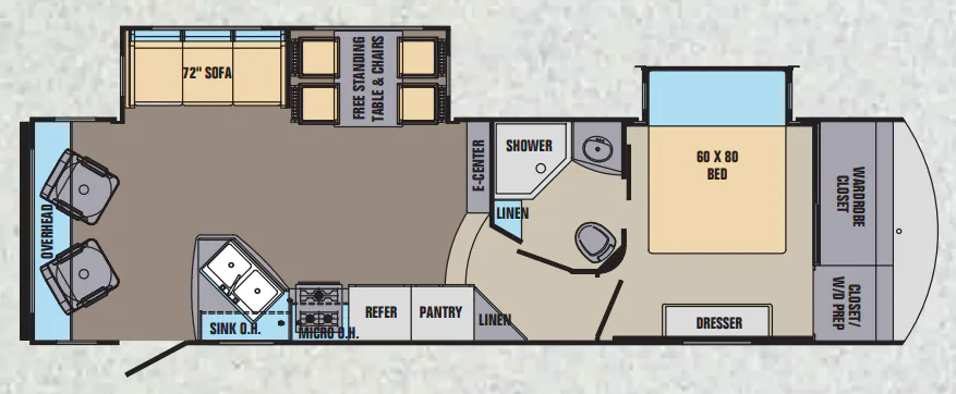 Shasta Phoenix 28RL floor plan