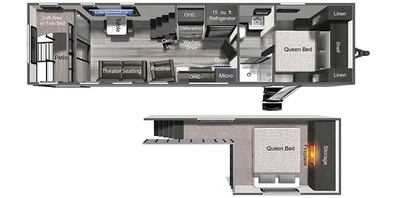 2025 Dutchmen Aspen Trail 360TH - Floor plan