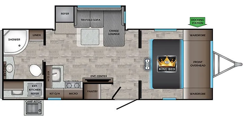 2022 CrossRoads Sunset Trail Super Lite SS222RB - Floor plan