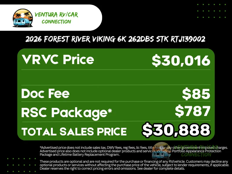 2026 Forest River Viking 6K Series 262DBS - Photo 4