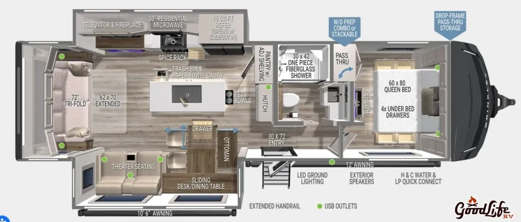 2026 Brinkley Model Z 297 - Floor plan