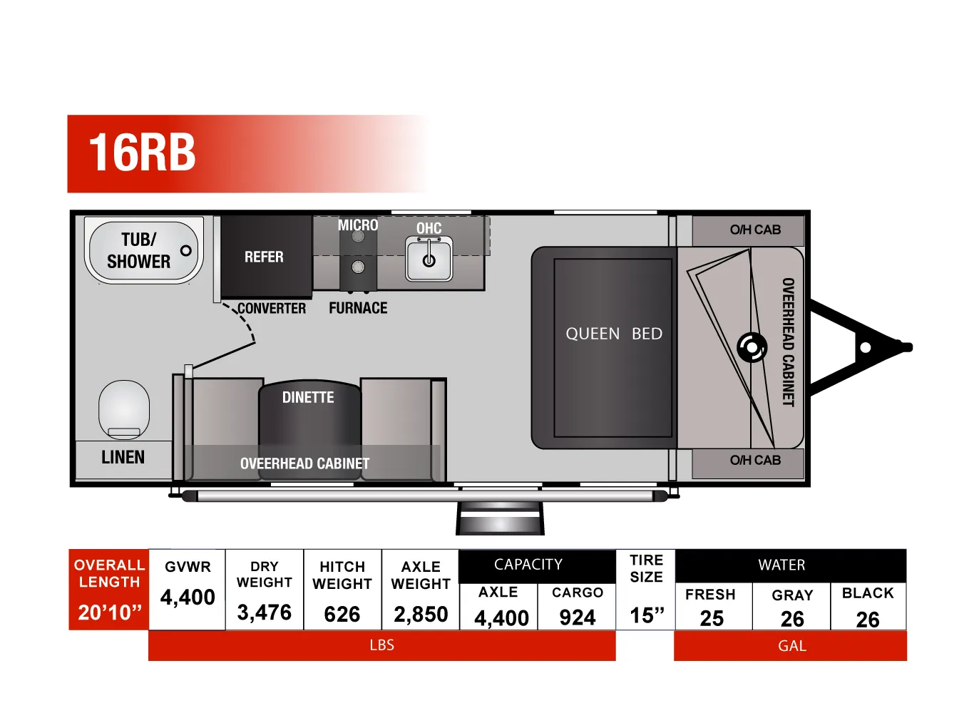 Genesis Supreme Seabreeze 16RB floor plan