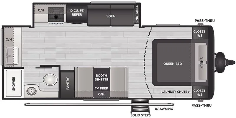 Keystone Hideout West 22MLSWE floor plan