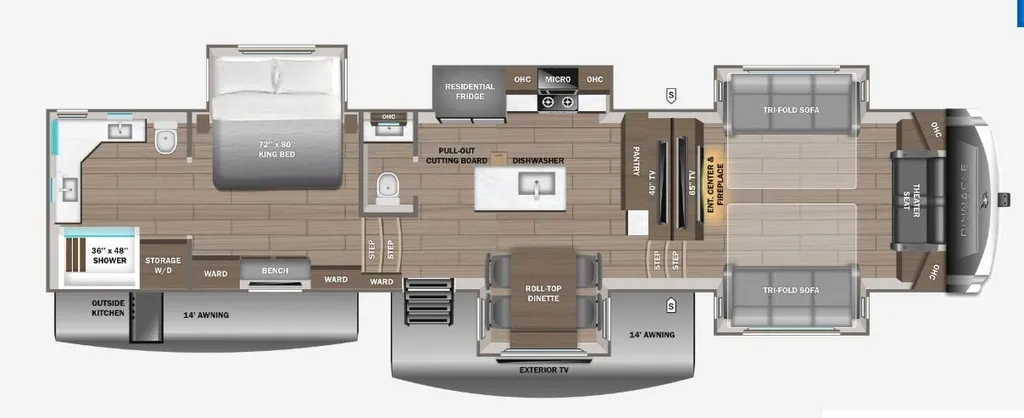 2027 Jayco Pinnacle 39FLOK floor plan