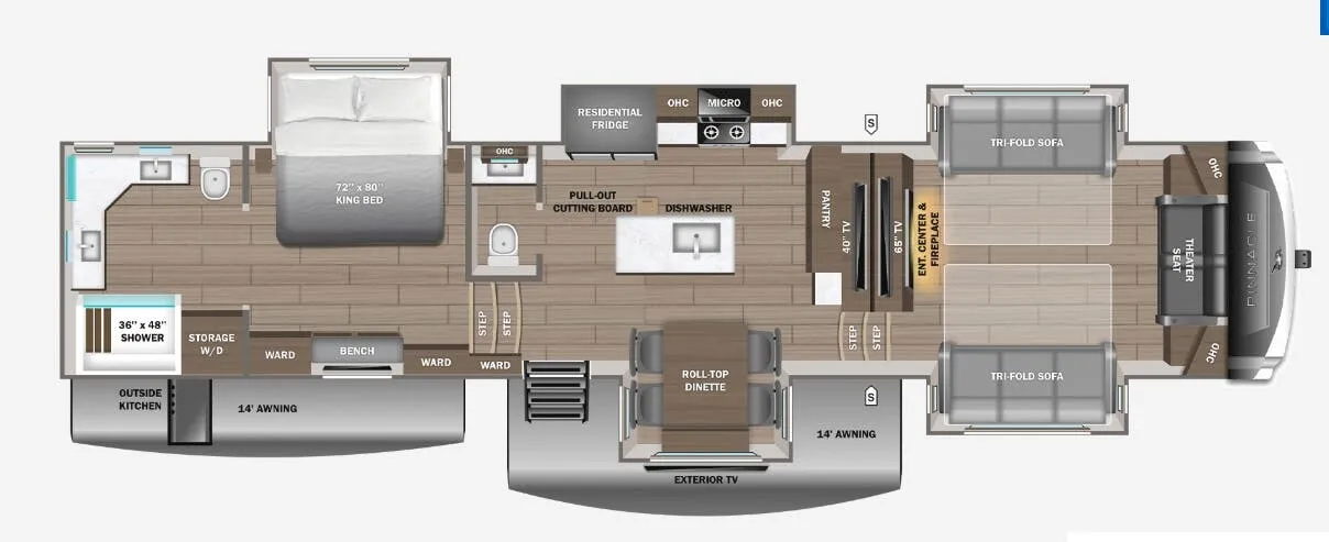 2027 Jayco Pinnacle 39FLOK - Floor plan