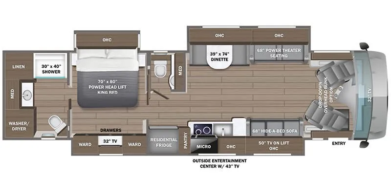 Entegra Coach Reatta XL 39T2 floor plan