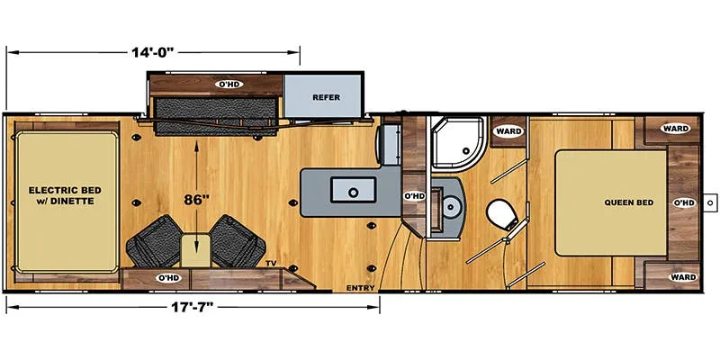 2023 Eclipse Attitude 2814SS - Floor plan