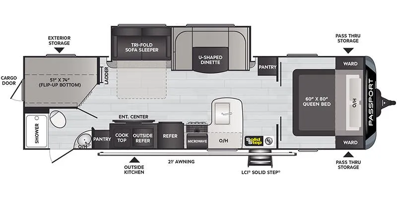 Keystone Passport Grand Touring 2951BH GT floor plan