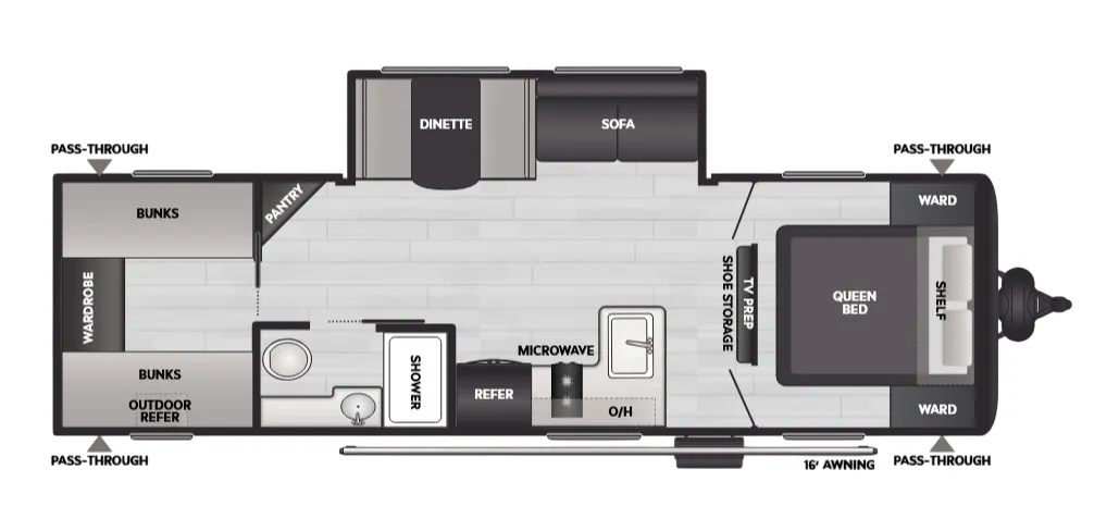 Keystone Coleman 27B floor plan