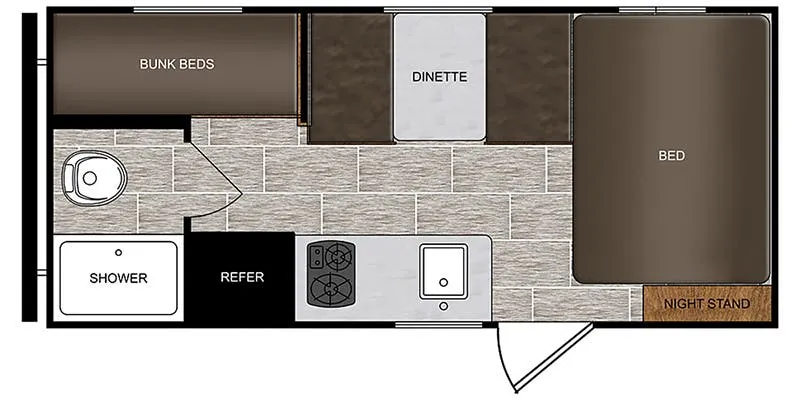 Prime Time Avenger 16BH floor plan