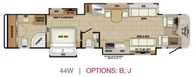 2018 Entegra Coach Insignia 44W floor plan
