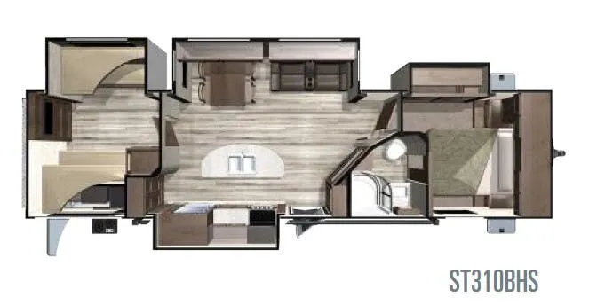 Highland Ridge Silverstar ST310BHS floor plan