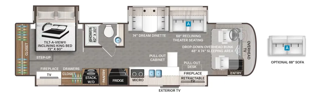 2027 Thor Motor Coach Aria 3702 - Floor plan