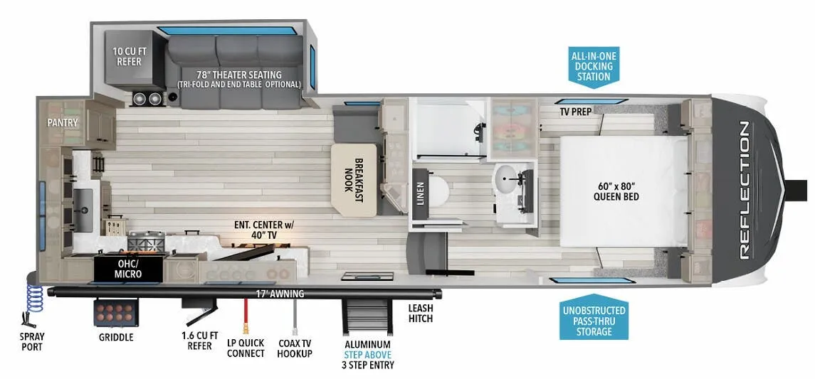 Grand Design Reflection 150 Series 150 SERIES 270BN floor plan