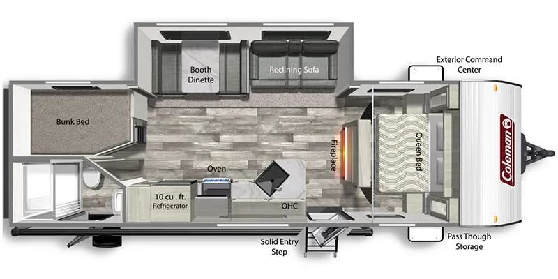 2022 Dutchmen Coleman Lantern Series 263BH - Floor plan
