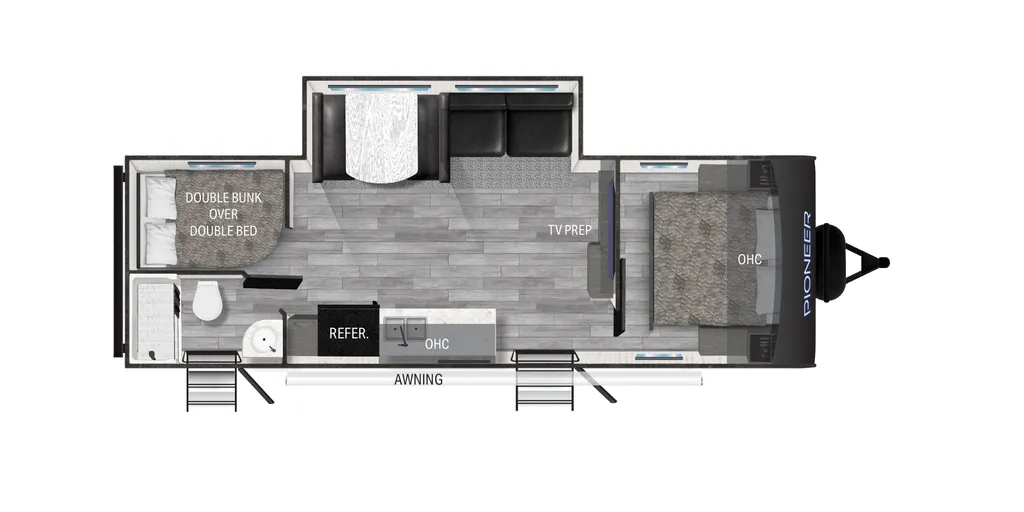 2024 Heartland Pioneer BH261 floor plan
