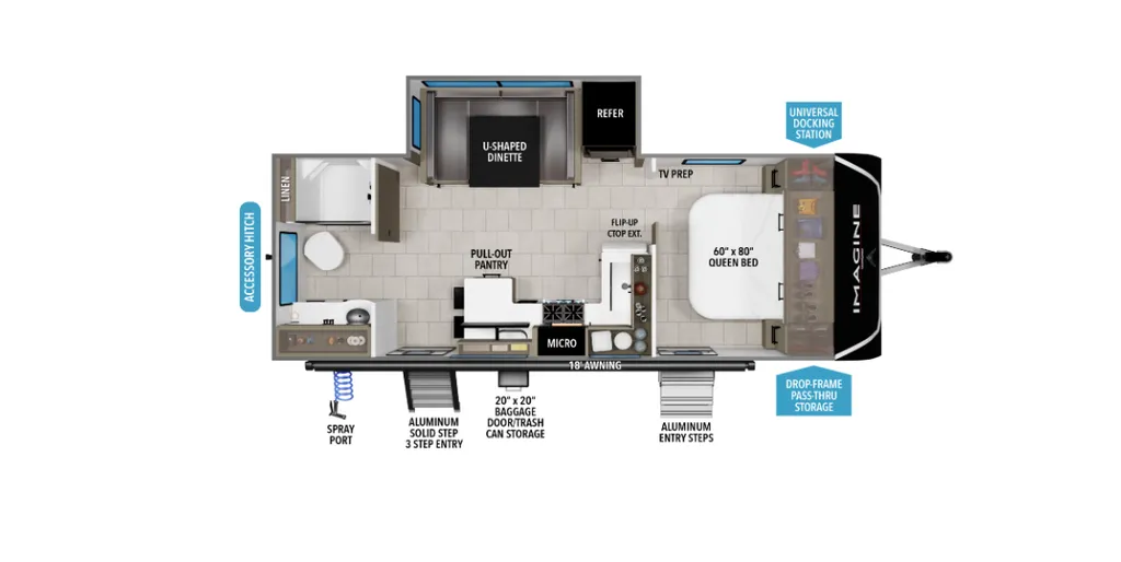 2026 Grand Design Imagine 2300MK floor plan