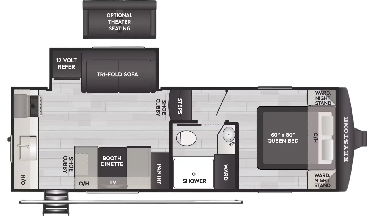 Keystone Arcadia Select 21SRK floor plan