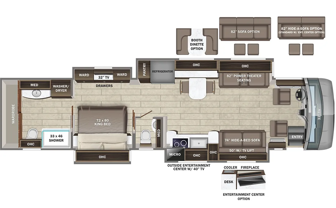 Entegra Coach Anthem 44W floor plan