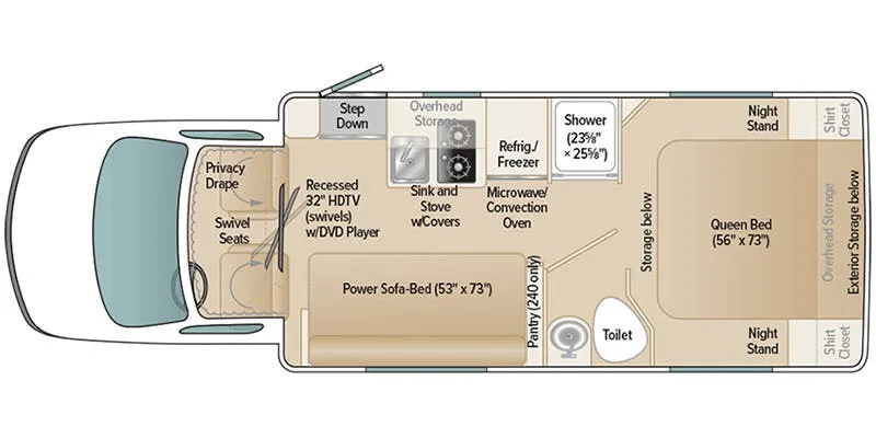 Coach House Platinum II 240 SQ floor plan