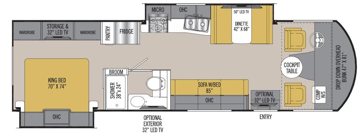 Coachmen Pursuit 31SB floor plan