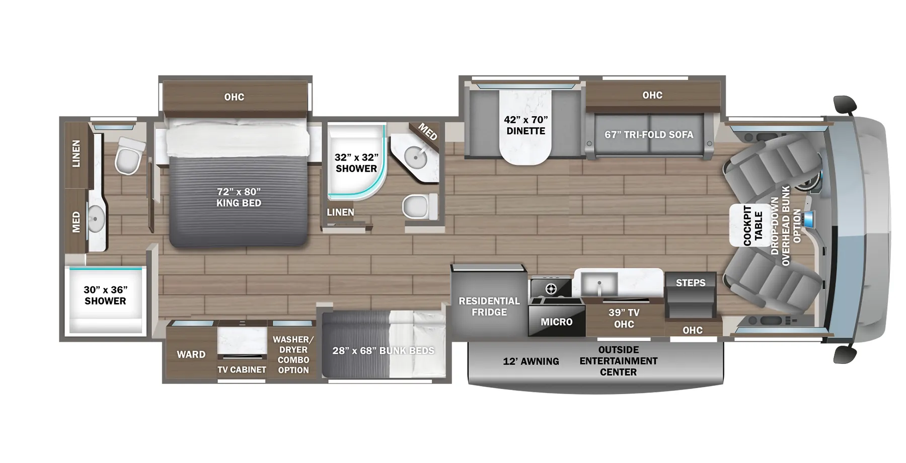 Jayco Precept 36A floor plan