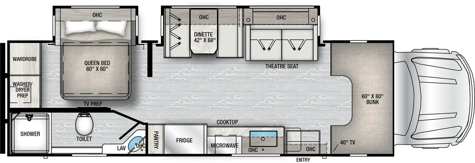 East to West Bravado 33DS floor plan