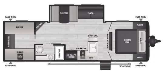 Keystone Coleman 27B floor plan