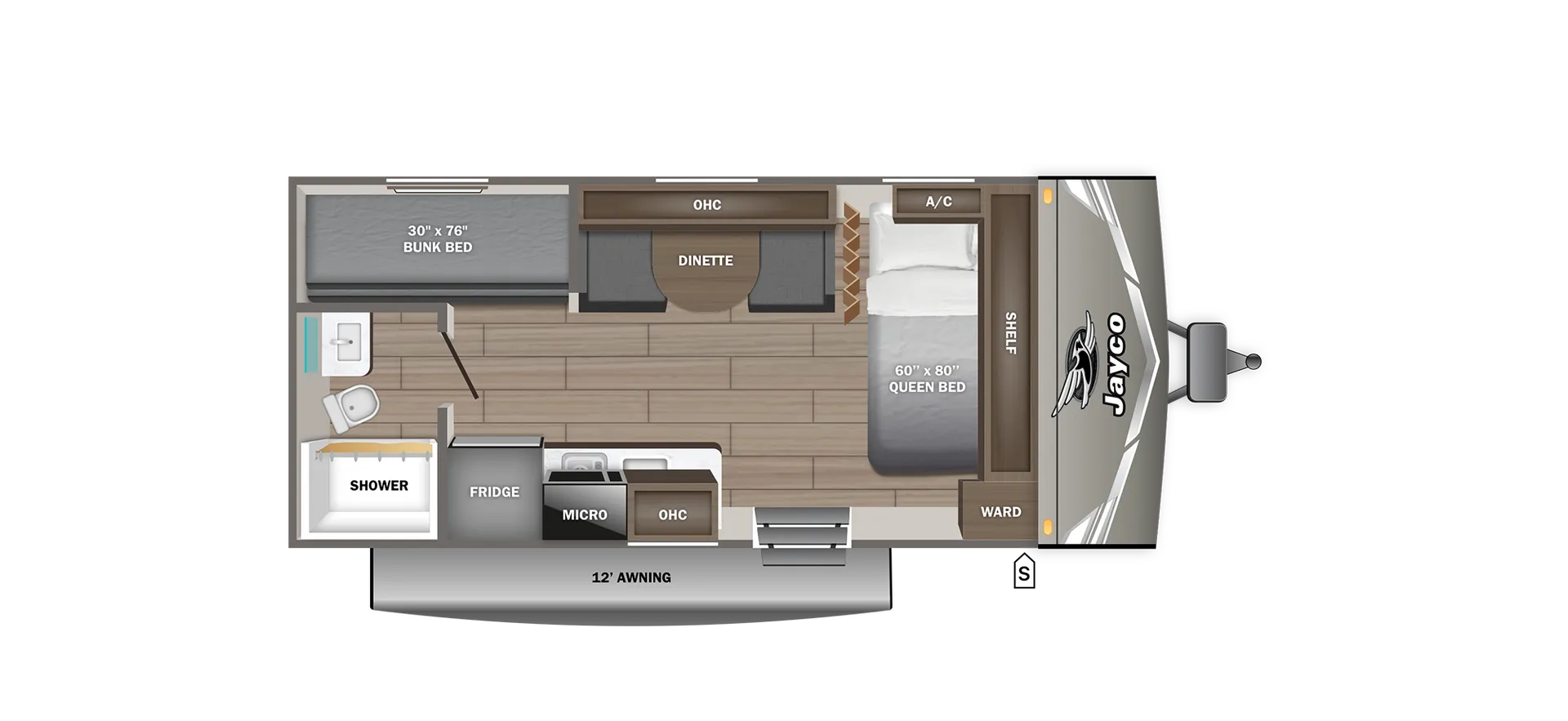 2027 Jayco Jay Flight SLX 175BH - Floor plan