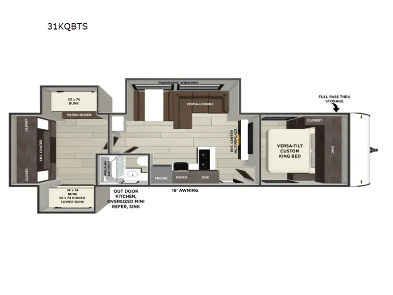 2026 Forest River Wildwood 31KQBTS - Photo 3