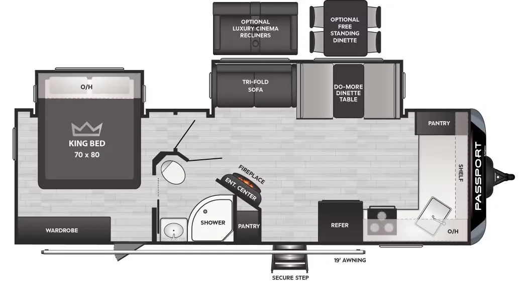 2025 Keystone Passport 2600FK - Floor plan