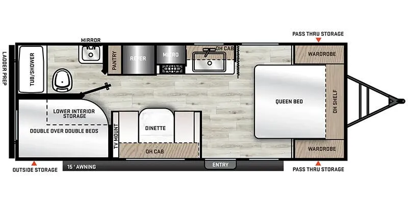 2026 Coachmen Catalina Summit Series 8 211BH floor plan