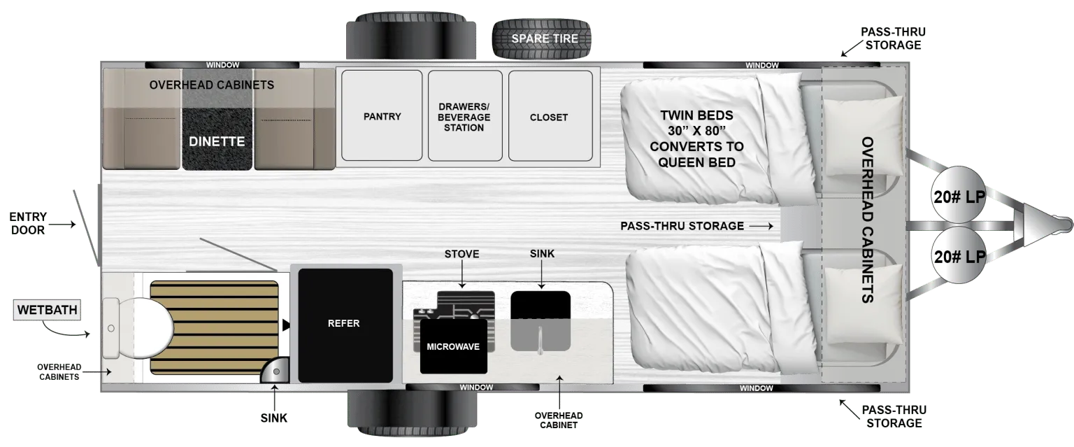 Encore RV VENU 17TB floor plan