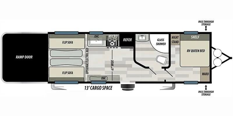 Forest River Wildwood X-Lite 211SSXL floor plan