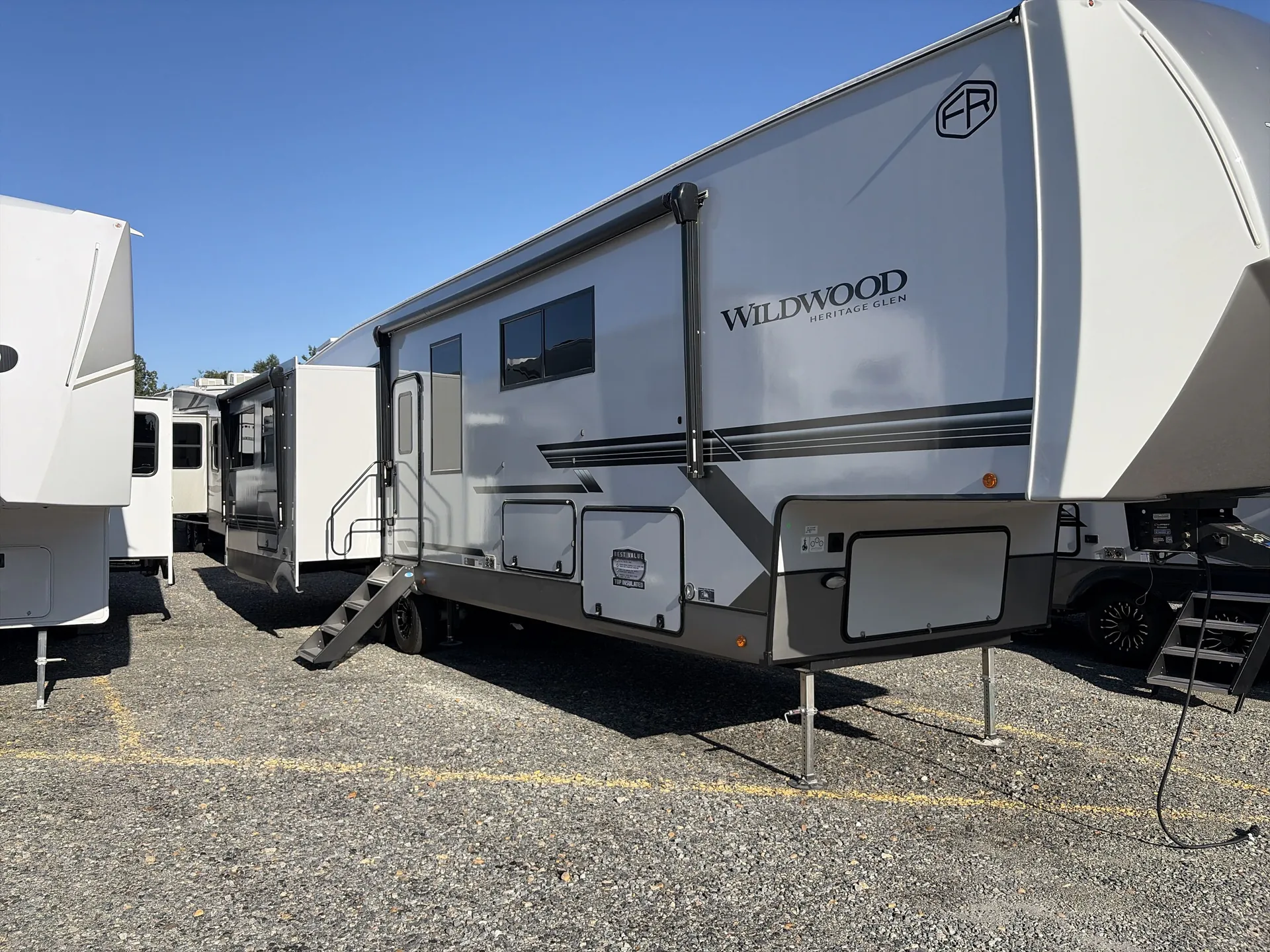 2027 Forest River Wildwood Heritage Glen 380WDR — campside
