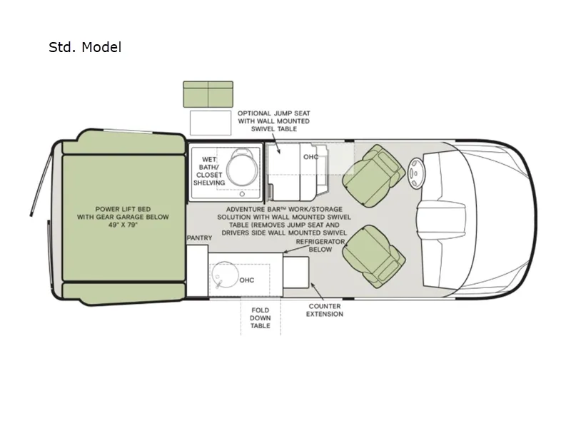 2026 Tiffin GH1 GH1 floor plan