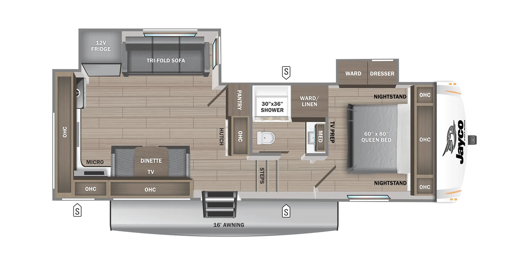 2027 Jayco Eagle 24MLE - Floor plan