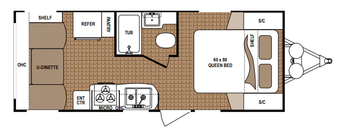 Dutchmen Aspen Trail 2050QBWE floor plan