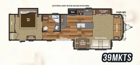 Keystone Retreat 39MKTS floor plan