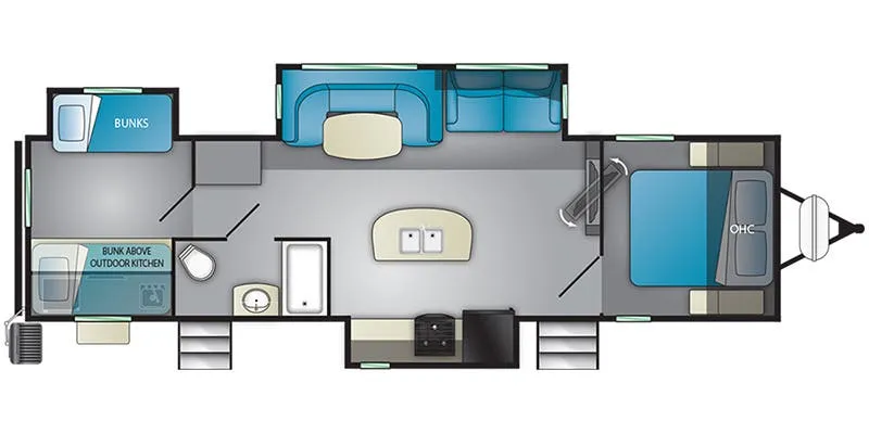 2018 Heartland Mallard M33 - Floor plan