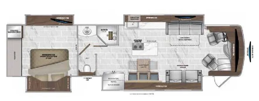 American Coach American Dream 39RK floor plan