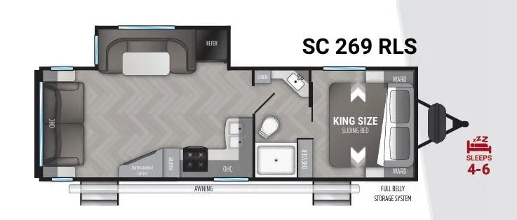 Cruiser RV Shadow Cruiser 269RLS floor plan