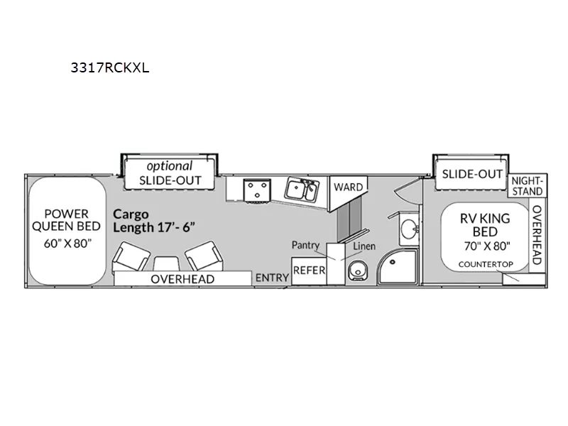 2027 Genesis Supreme Rage'n 3317RCKXL - Floor plan