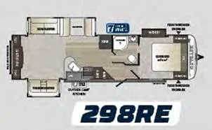 Keystone Outback 298RE floor plan