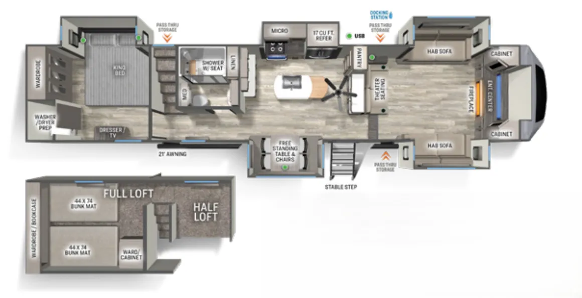 Forest River Sandpiper 3990FL exterior