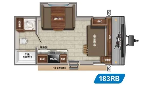 Jayco Jay Flight SLX 7 183RB floor plan